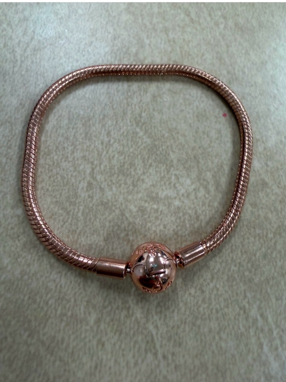 Pandora Rose Gold Snake Chain Bracelet 7.75 inches new no box